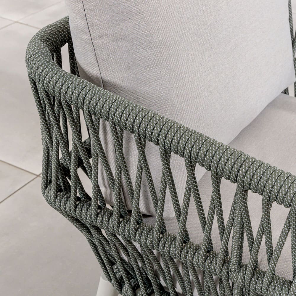 Mail Packing Modern Aluminum Frame Garden Furniture Rope Weave Outdoor Lounge Sofa Set