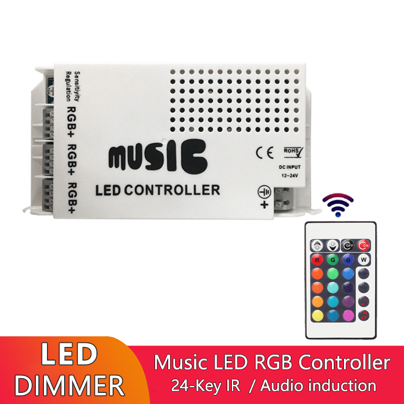 24 Button RGB LED Strip Music Controller With CE ROHS Certification
