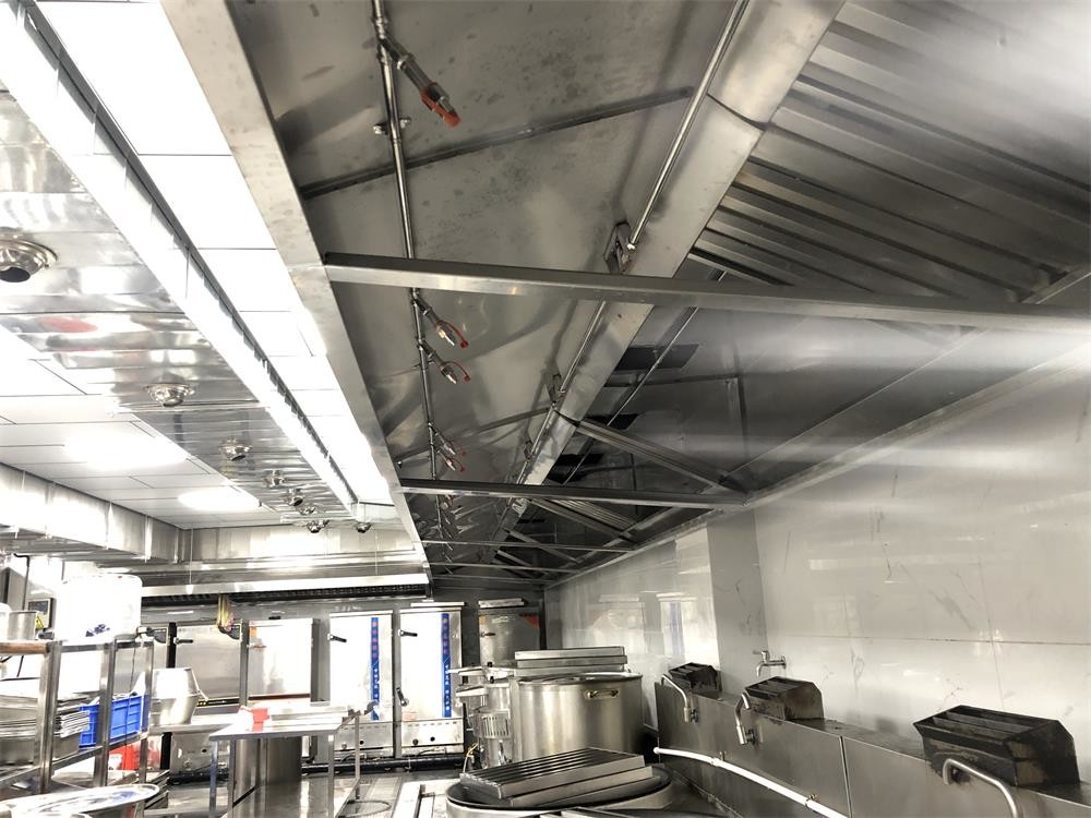Low Pressure Kitchen Hood Suppression System For Edible Oil Fires With Stainless Steel Cylinder