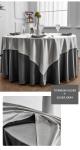 Customized Polyester Wedding Banquet Table Cloth Dobby Pattern