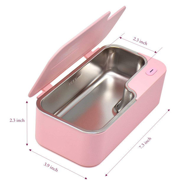 Portable DC12V 2A Small Ultrasonic Parts Cleaner 48kHz Frequency