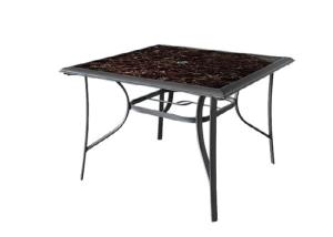 China 5mm Tempered Glass Outdoor Dining Table wholesale