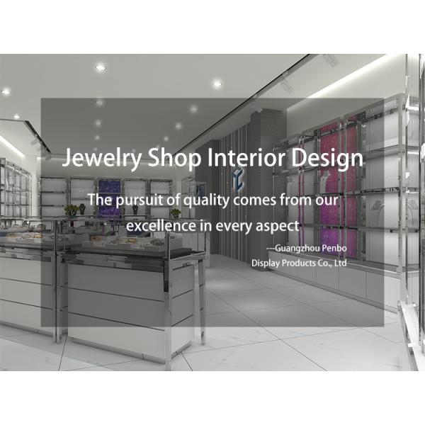 1050*550mm Countertop Jewellery Display Cabinet Glass 1000mm High Gold Electroplate OEM