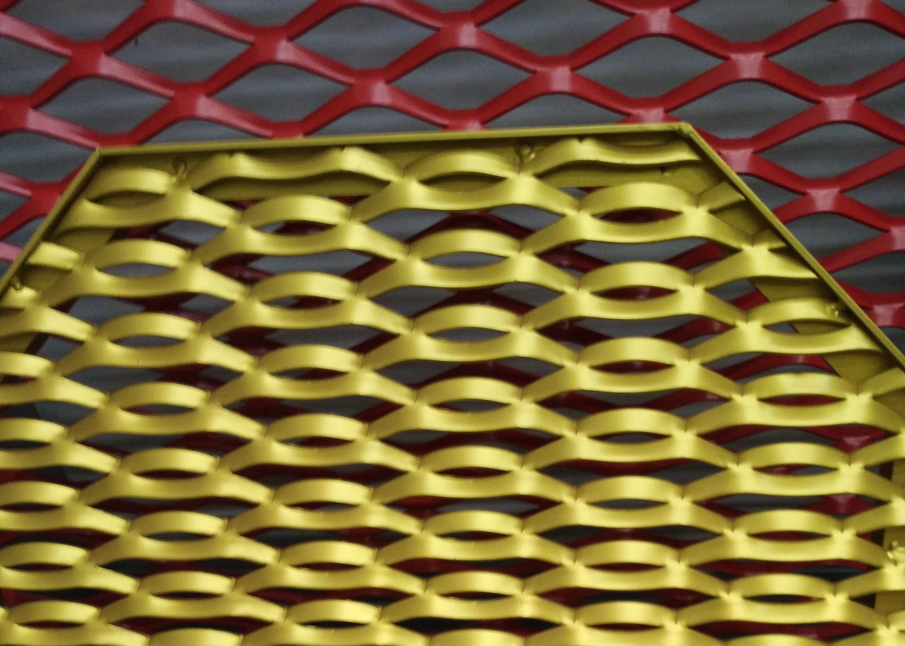 3mm Thickness Decorative Wire Mesh / Expanded Metal Panels 1X2m For Ceiling