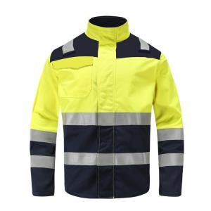 China HIVIS Anti Static Workwear Jacket For Mining Industry , FR Safety Jacket For Oil &amp; Gas Industry wholesale