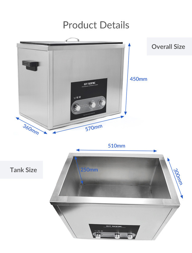 36L Small Industrial Ultrasonic Cleaner Auto Parts Hand Tools Ultrasound Washing Machine