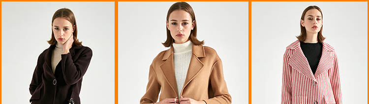 Vintage Lapel Collar Check Button Loose Woolen Long Coat Breathable Warm