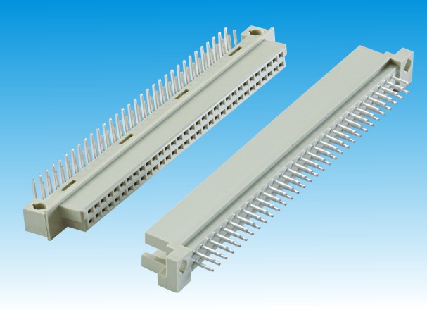 Dual Row DIN 41612 Connector Male Header Right Angle Signal Transmission