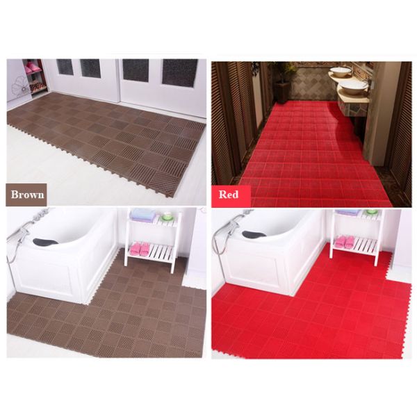 Interlocking Swimming Pool Anti Slip Mats 250MMx250MM 13MM Thick