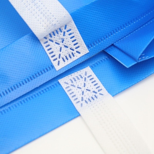 Glod blocking Promotional Eco-friendly rope handle folding non woven shopping bag