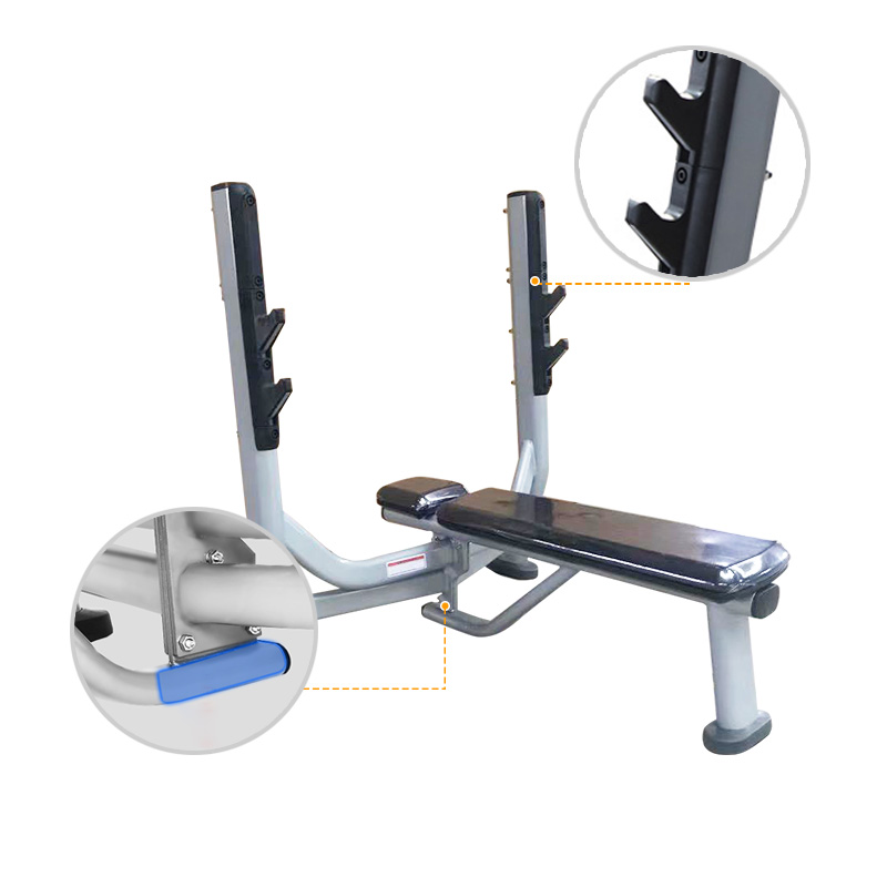 Wholesale High Quality Flat Steel Bench Home Gym Fitness Equipment Medium Loader Weight Bench
