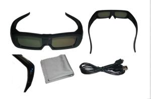 China IR Active Shutter 3D Glasses Rechargeable Universal 120Hz 86kPa - 106kPa wholesale