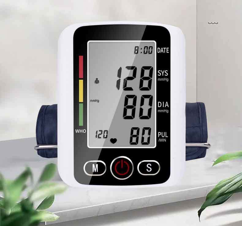 White Electronic Home Blood Pressure Device With Voice Function One Touch Measurement