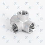 Stainless steel three-dimensional four-way elbow, high-pressure resistant three