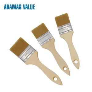China No Cracking Bristle Paint Brush , 10-12mm Thickness Wood Paint Brush wholesale
