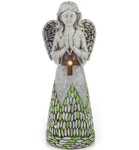 China Outdoor Praying Angel 4W Solar Garden Figurines wholesale