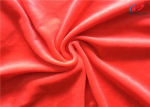 China Anti - Pilling Polyester Spandex Velvet Fabric Stretch Knitted Minky Fabric For Toys wholesale