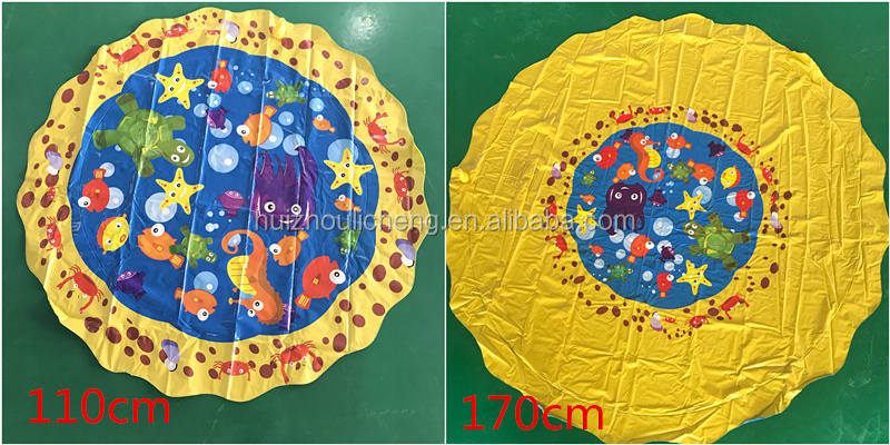LC Air Sprinkler Pad Splash Play Mat 59" Outdoor Water Toddler Toys Summer Fun Game Perfect Inflatable Outdoor Toys Sprinkle