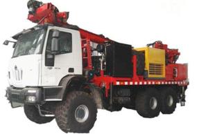 China Full Hydraulic Top Drive 400M 89mm Seismic Drilling Rig wholesale