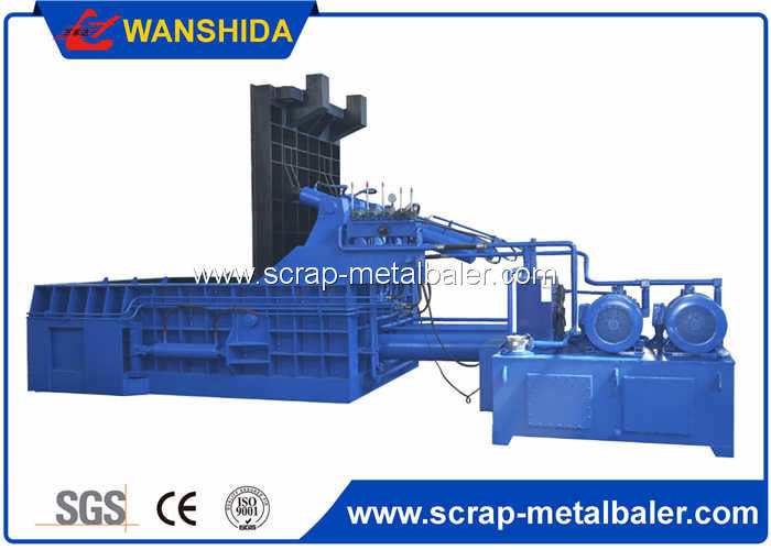 Push Out Type Hydraulic Scrap Metal Baling Press Machine , Car Baler Car Recycling Machine