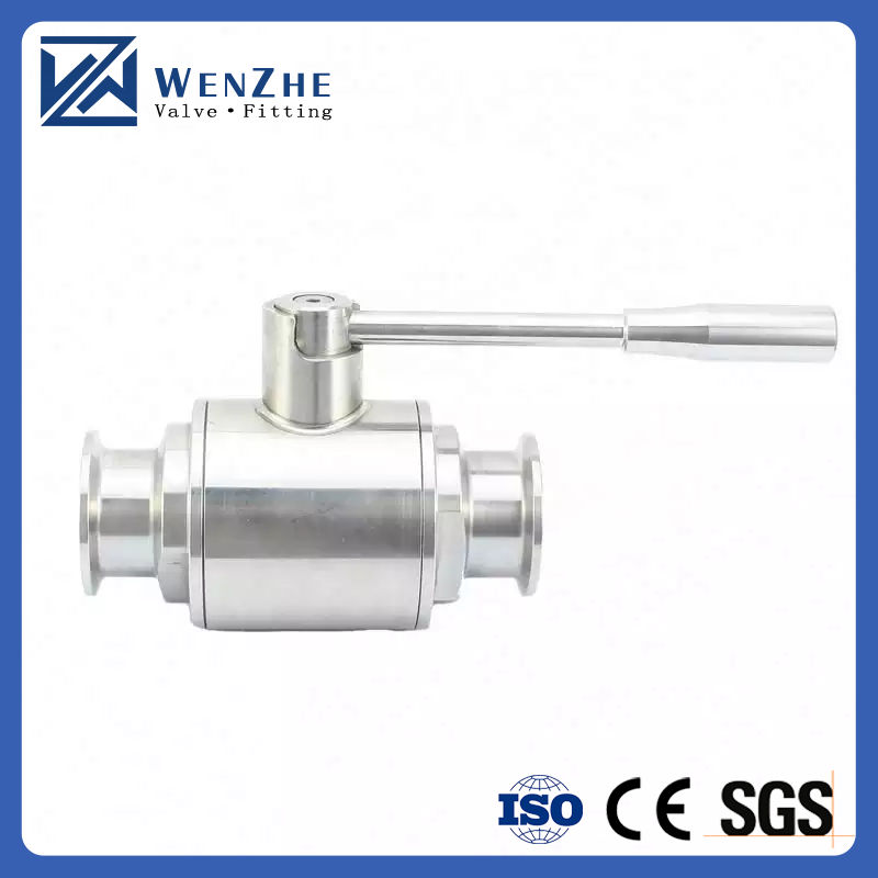 ISO9001 Certified Quick Two Way Ball Valve for Sanitary Equipment No-Retention Design