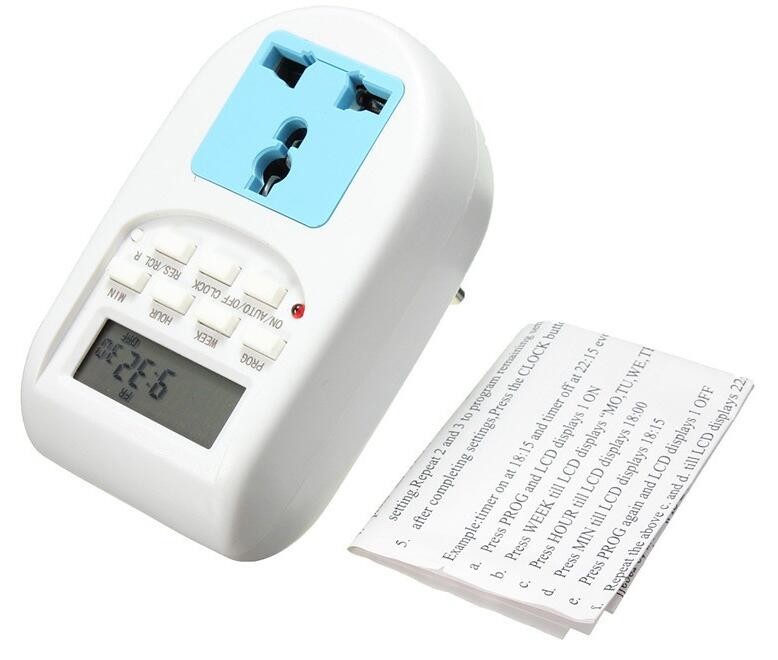 24 Hours UK/EU Plug Wholesale Energy Saving Timer Programmable Electronic Timer Socket Digital Timer