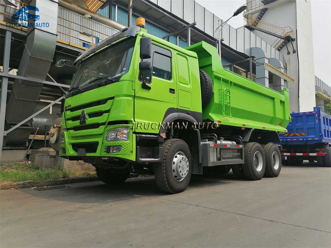 U Shape Bucket 10 Wheel SINOTRUK HOWO Tipper Truck With Tubeless Tire