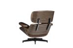 Vintage Industrial Leather Eams Leisure Swiviel Chair Bend wood Frame