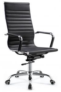 China High End Excecutive High Back Office Chair Pu Leather Chrome Arm Waterproof wholesale