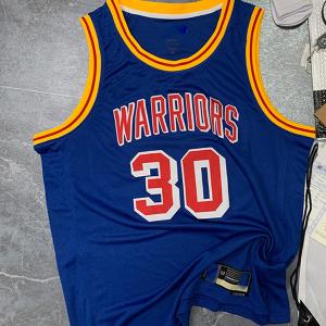 China Curry Blue Polyester 30 Basketball Training Jerseys Breathable wholesale