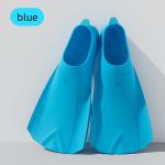 Full Silicone Short Spearfishing Flippers Freediving Fins For Kids Adults