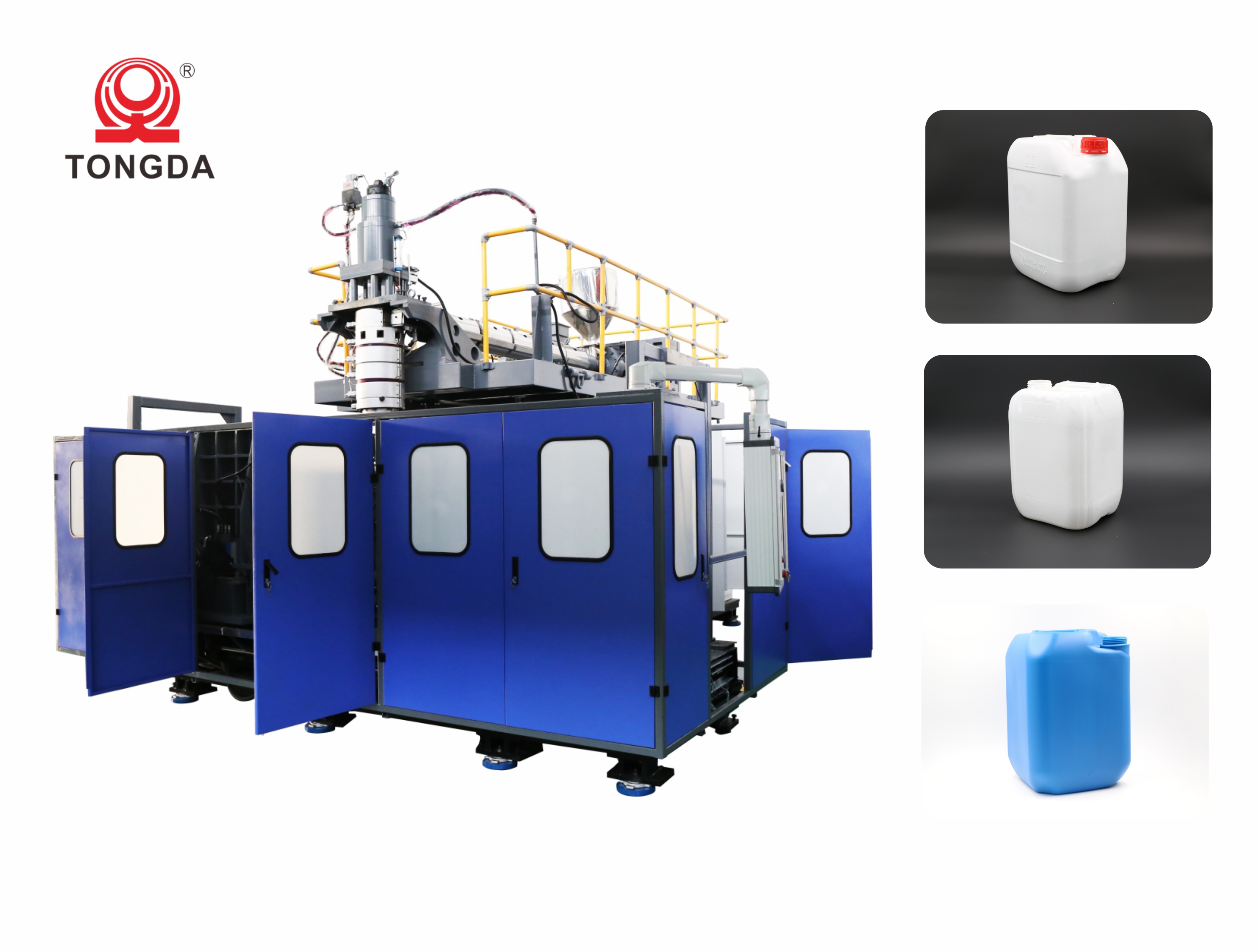 HDPE PP Water Bottle Blow Molding Machine 5 Gallon Double Station