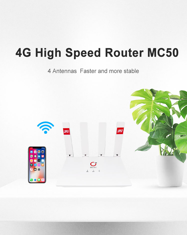 OLAX MC50 High Speed Dual Frequency Unlocked Cat4 Wifi Router Wireless CPE 4G LTE Modem