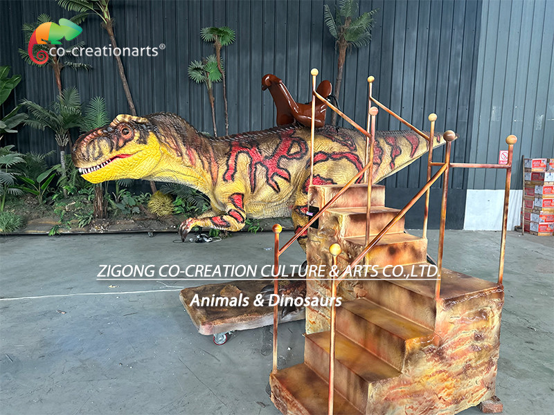 Life Size Animatronic T-Rex Ridding Machine Dinosaur Playground Equipment For Kids