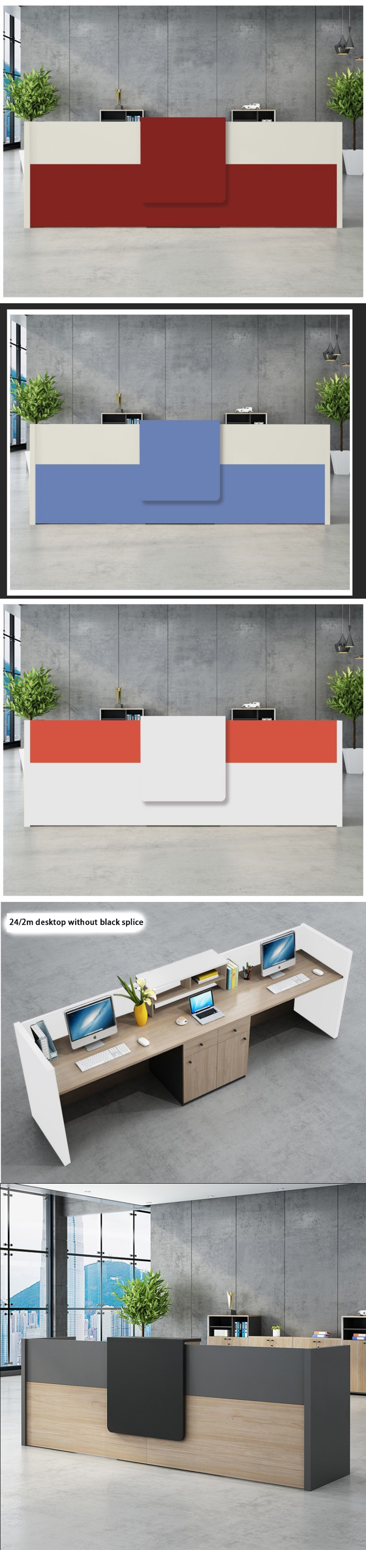 Commercial Furniture Modern Design Style Front Desk for Offices Boutiques and Lobbies