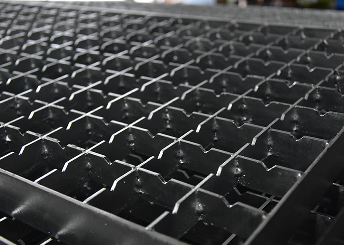 Outdoor Metal Drain Cover Galvanized Steel Grating 130mm Bar Pitch