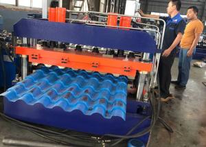 China Building Material Roof Panel Roll Forming Machine , Trapezoidal Profile Sheet Roofing Machine on sale