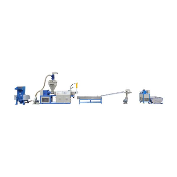 Single Screw PP Plastic Recycling Machine Semi Automatic 8 - 15 Tons Weight