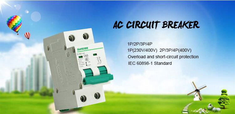 6kA 32A 63A AC IEC60898 Miniature Circuit Breaker Mcb