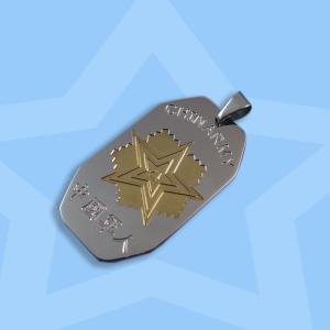 China 316L Stainless Steel Rectangle Square Shaped Necklace Pendant LPS0105 wholesale