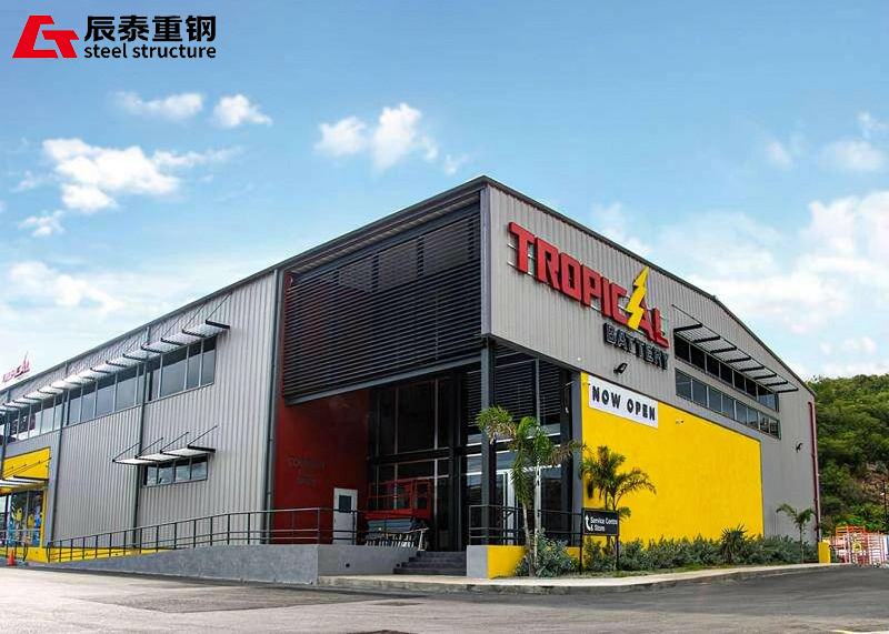 Modern Steel Car Workshop Prefabricated Steel Structure Showroom