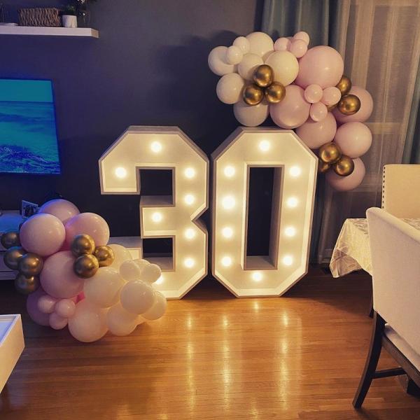 Decoration Light Up Marquee Letters in Customized Color for Party Birthday Love