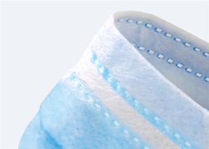 China Three Player Anti Pollution Face Mask , Civil Blue Disposable Face Mask wholesale
