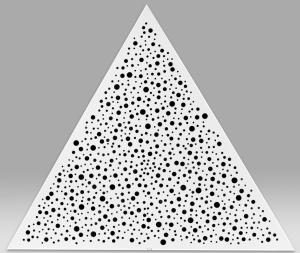China 1mm Triangular Metal Ceiling Tiles Perforated Aluminium ISO9001 wholesale