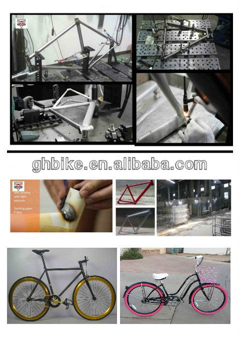 Lightweight Gloss Weight 13KG Frame argon welding 700C Purefix Bike