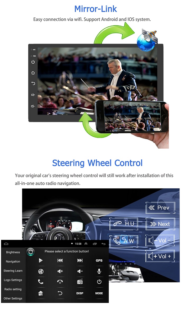 OEM Android Headrest Dvd Player 16g Reverse Camera For 2012 Kia Rio Lhd