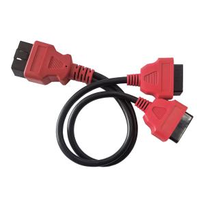 China Red Connector Obd2 Adapter Cable Length 30cm 16 Pin Male To 2 Female wholesale