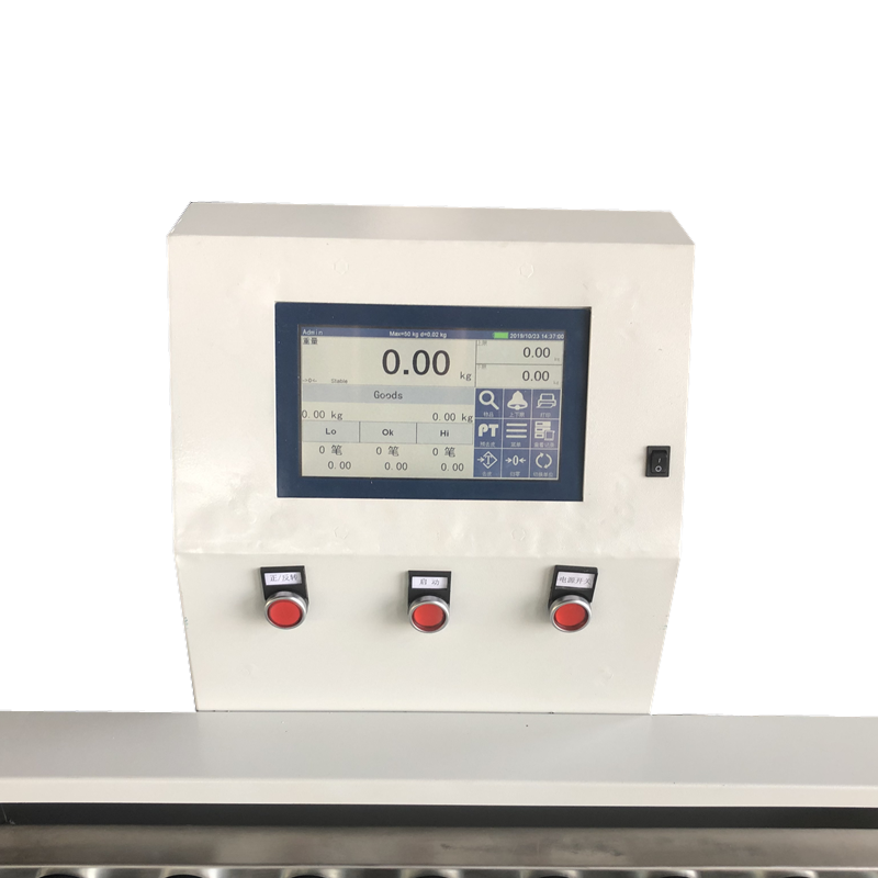 OEM Supported LED/LCD Display Roller Checkweigher Printing Scale for Dynamic Weighing