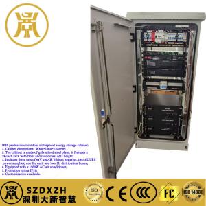 China IP55 Professional Outdoor Waterproof Energy Storage Cabinet Galvanized Steel Plate 19-inch Rack wholesale