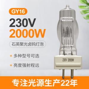 China GY16 2000w Single Ended Halogen Lamp 230v For Osram 64788 CP/72 FTM wholesale